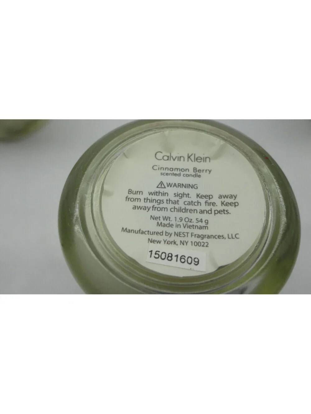 4 x Calvin Klein Jar Candle CINNAMON BERRY Scented Mini Travel Size 1.9 oz each